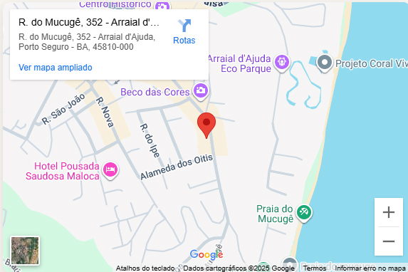 Mapa da localização da Pousada Fragata